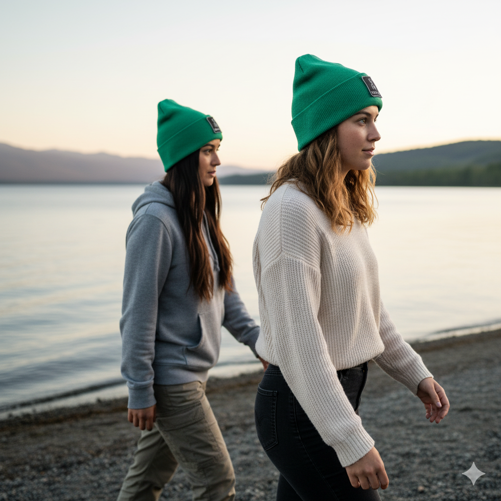 Bright Emerald Beanie