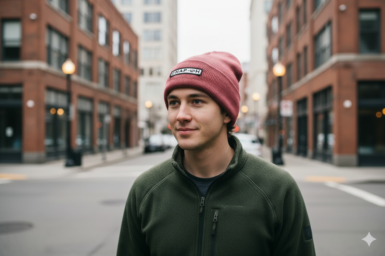 Maroon CHAP-OH Support Beanie