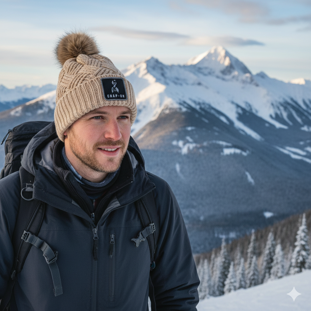 Khaki August Fur Beanie