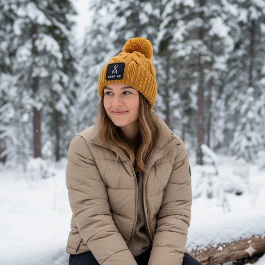 Caramel Chunk Twist Beanie