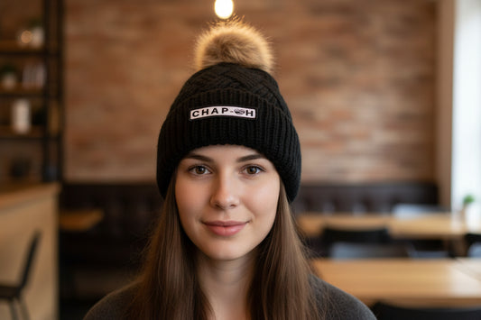Black August Fur Support Beanie