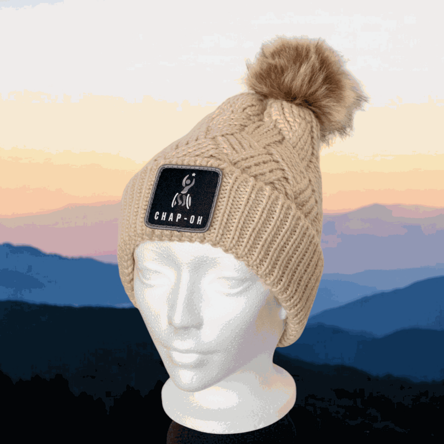 Khaki August Fur Beanie