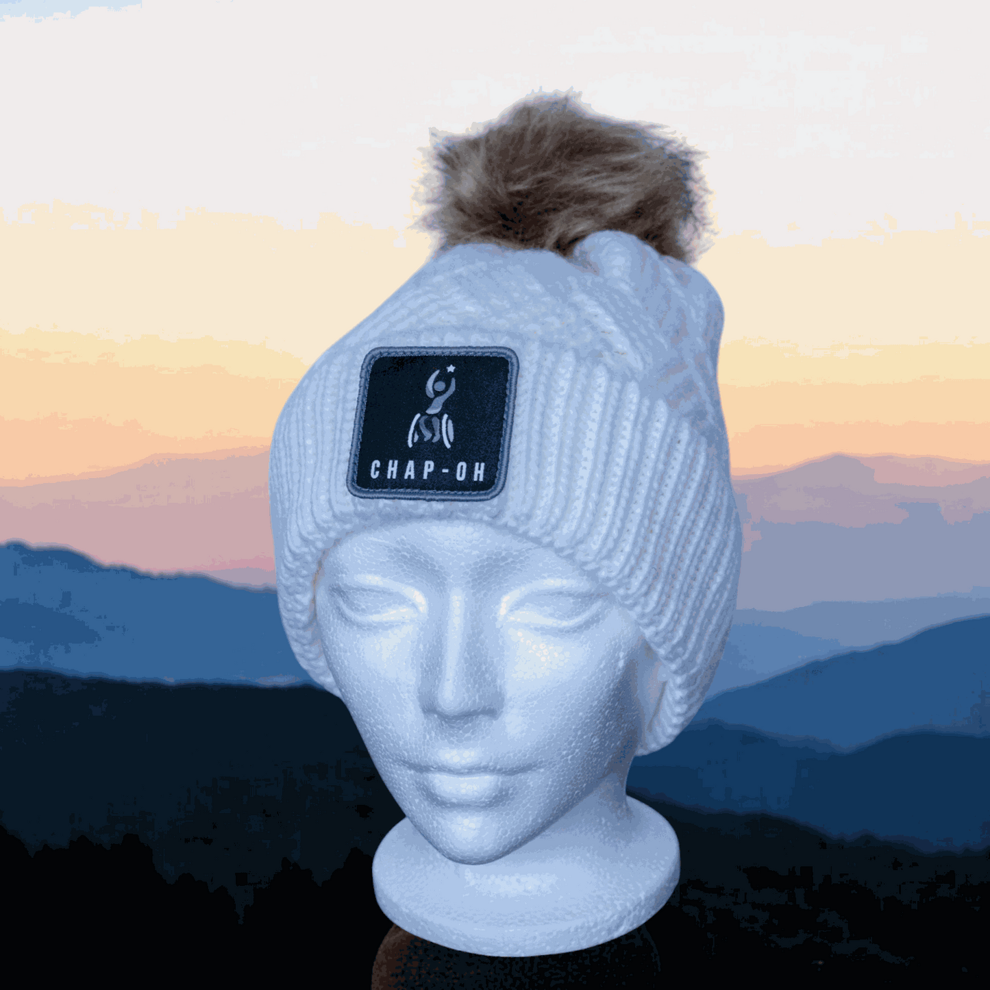 White August Fur Beanie