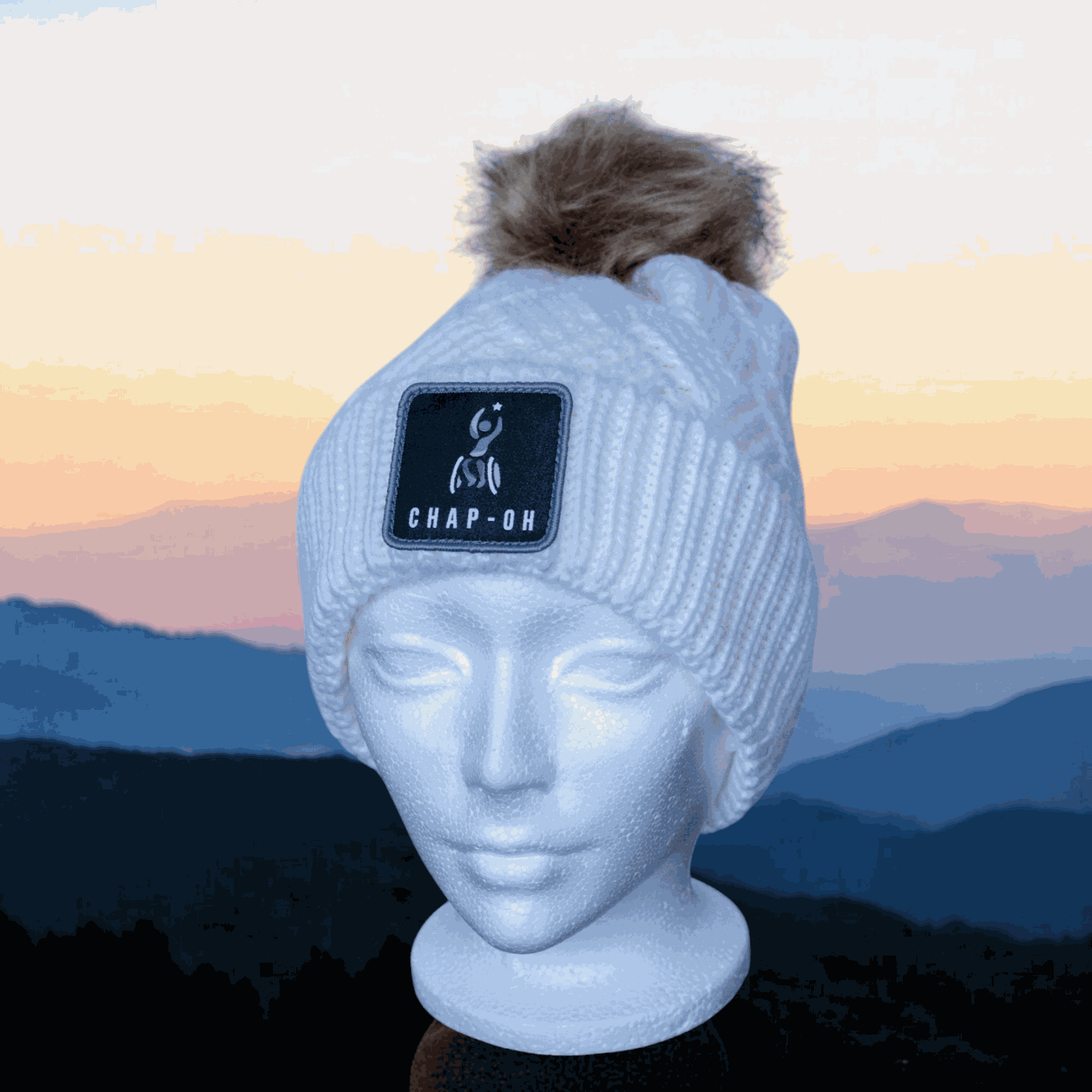 White August Fur Beanie